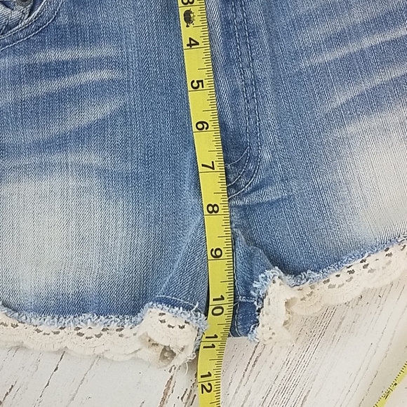 Mossimo High Rise Lace Jean Shorts - Picture 7 of 8